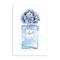 Stupell Industries Blue Flowers Perfume Bottle Wall Plaque Art